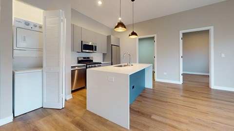 Floor plan for 2 beds, 1 bath, 818 sqft